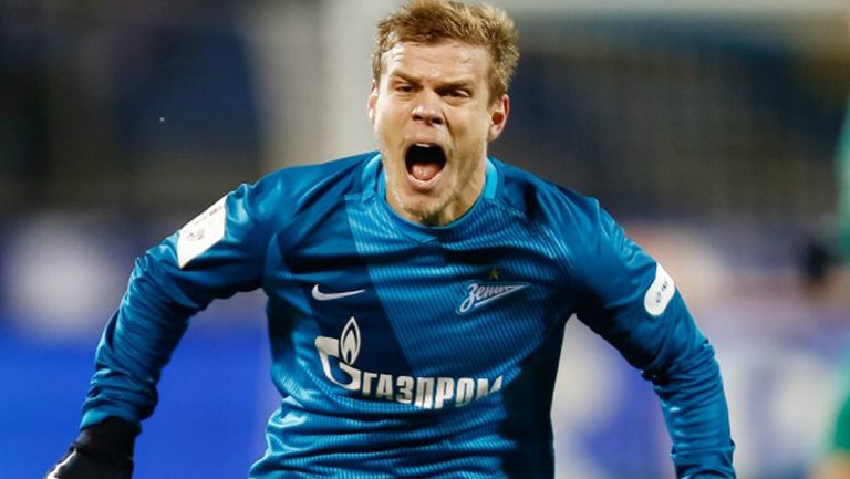Kokorin festeja gol con el Zenit 