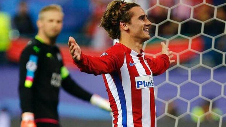 Antoine Griezmann celebra un gol con el Atlético de Madrid