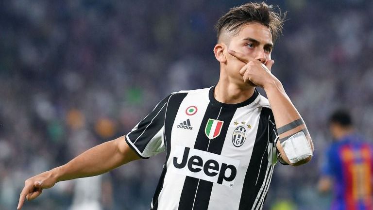 Dybala celebra un gol con la Juventus