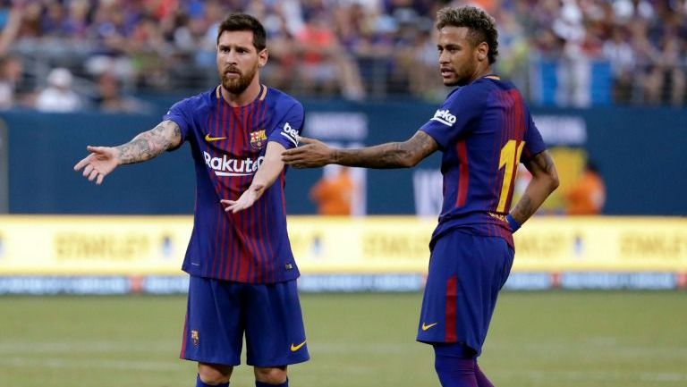 Messi y Neymar, durante la International Champions Cup