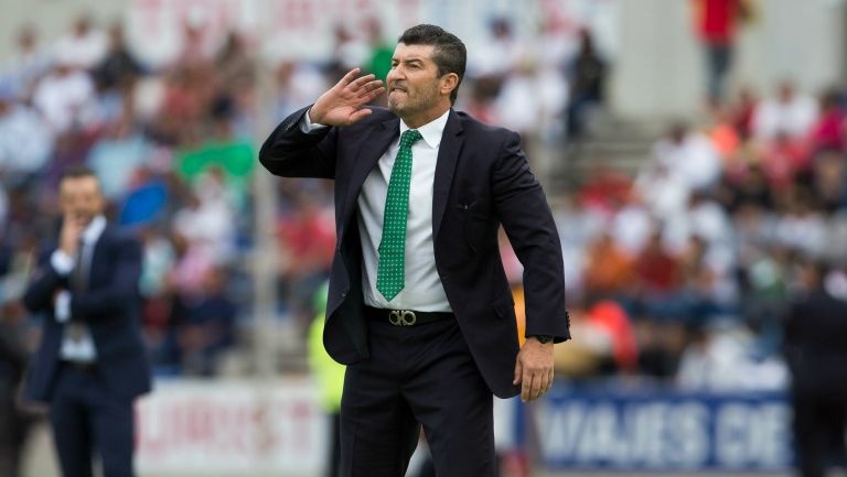 José Manuel De La Torre, en el partido de Lobos BUAP vs Santos Laguna