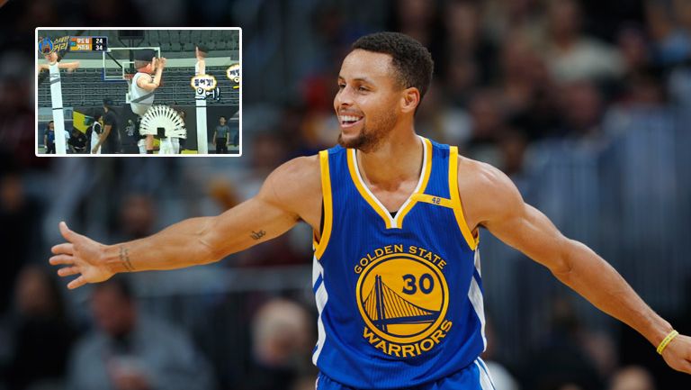 Stephen Curry en un partido con Golden State