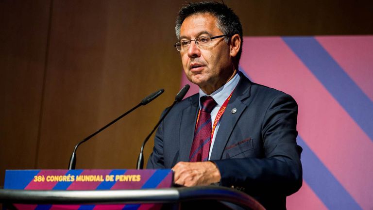 Bartomeu, durante un congreso en Barcelona 