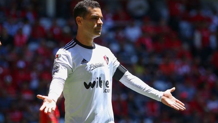 Rafael Márquez, durante un partido con Atlas