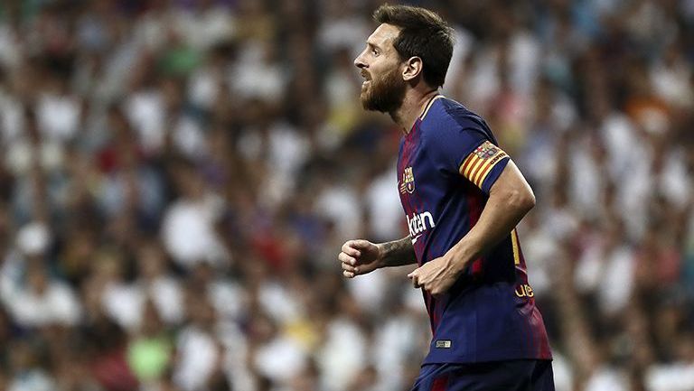 Lionel Messi, durante la Supercopa de España 