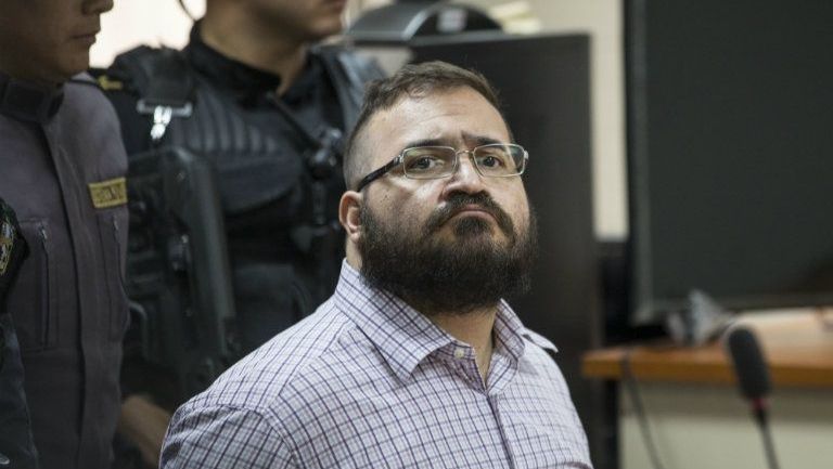 Javier Duarte, en una audiencia en Guatemala antes de ser extraditado a México 