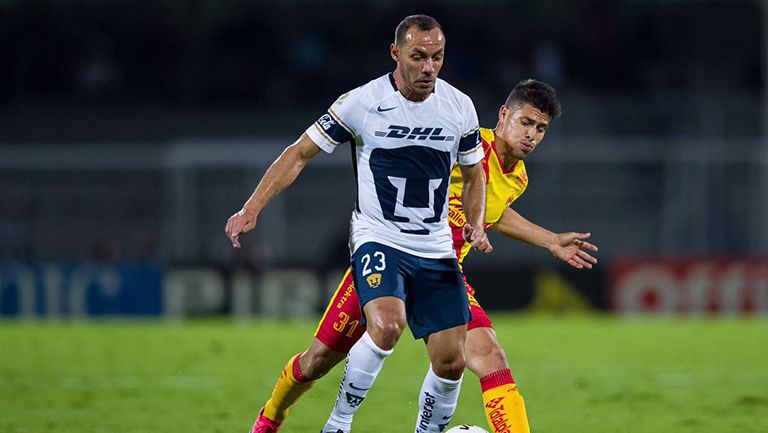 Díaz, durante el cotejo contra Monarcas