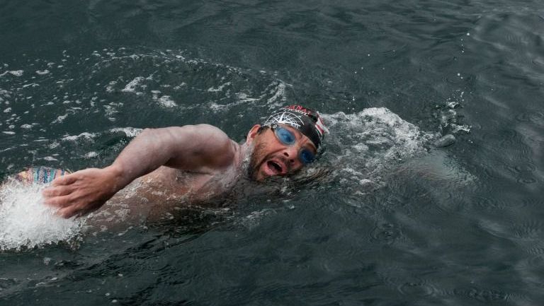 Antonio Argüelles, durante una prueba en el mar