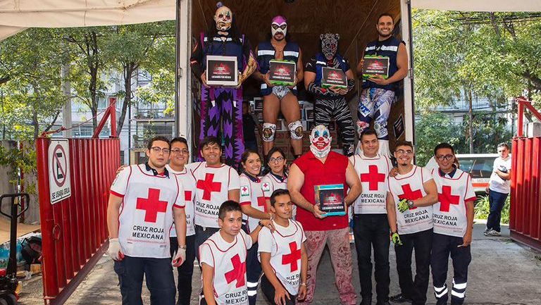 Luchadores de la Triple A se suman a ayuda para damnificados por sismo del 7 de septiembre