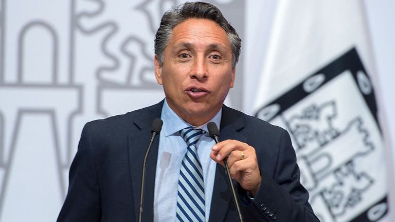 Negrete, durante un evento del Gobierno de la CDMX