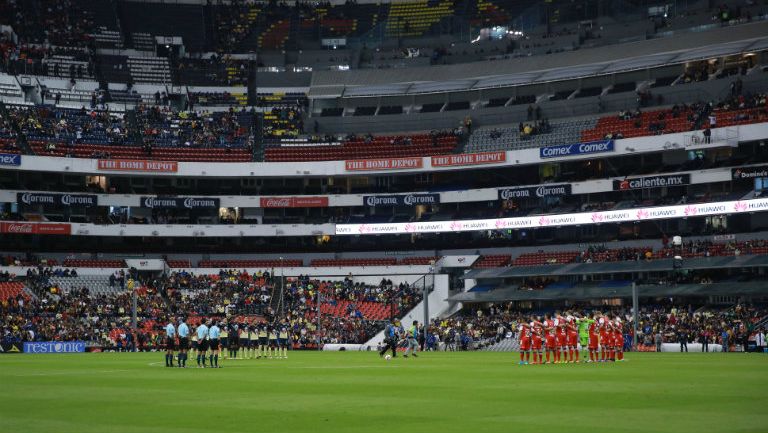 Imagen del Estadio Azteca durante un partido de América
