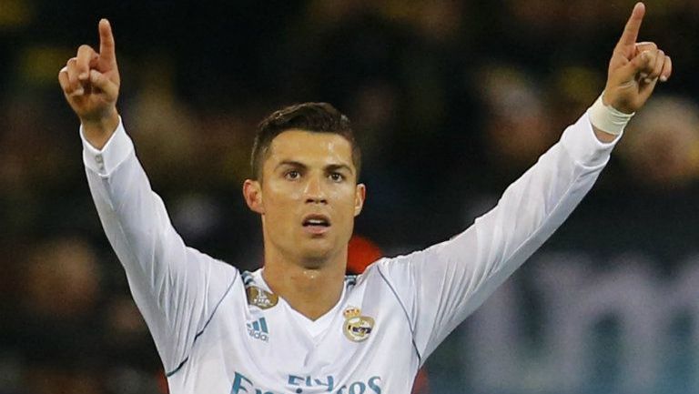 Cristiano Ronaldo festeja en juego del Real Madrid 