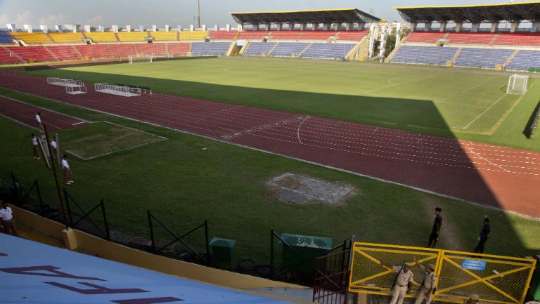 El estadio Indira Ghandi de Gauhati el cual será escenario del Mundial Sub17