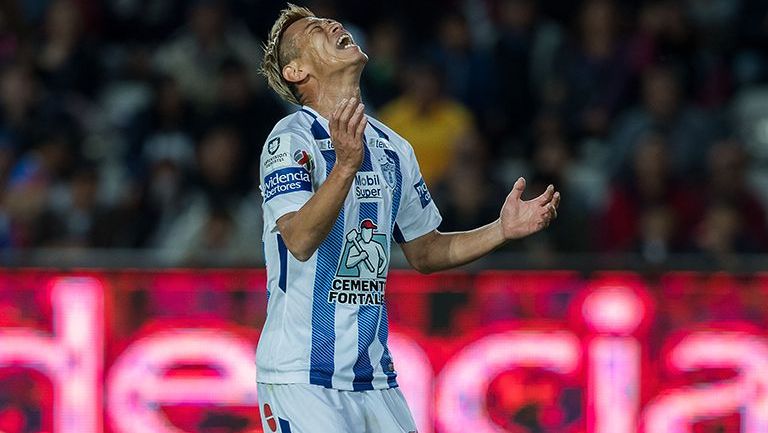 Honda se lamenta en un partido de Pachuca