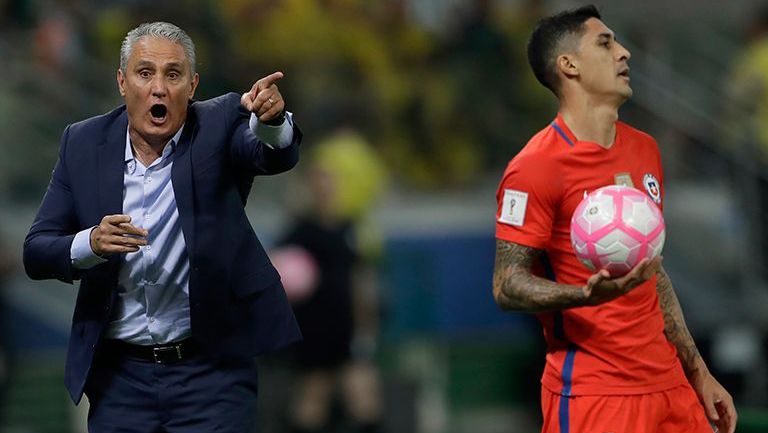 Pedro Hernández se lamenta durante el partido contra Brasil 