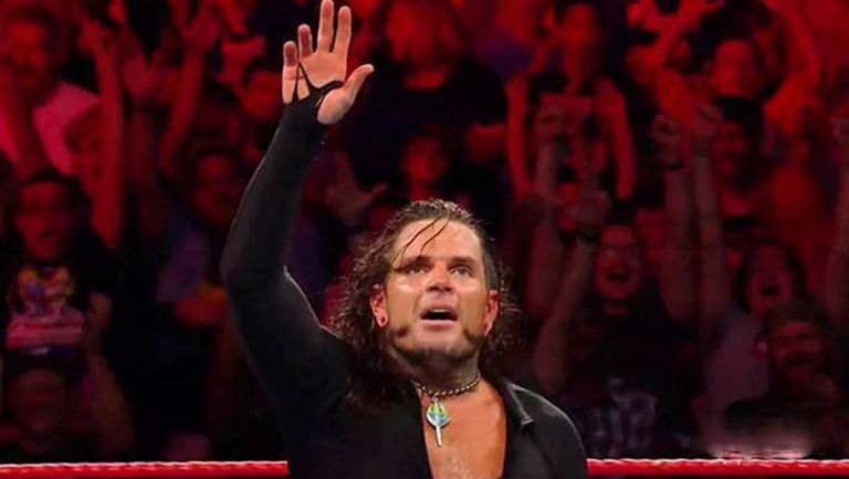 Jeff Hardy, luego de ganar una contienda real