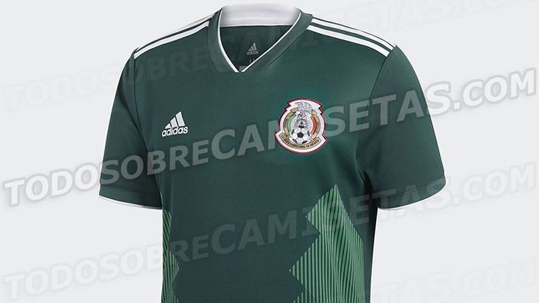 Así luce el frente del jersey de México 
