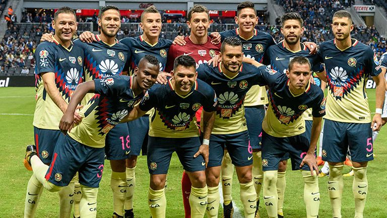 El 11 de América frente a Rayados