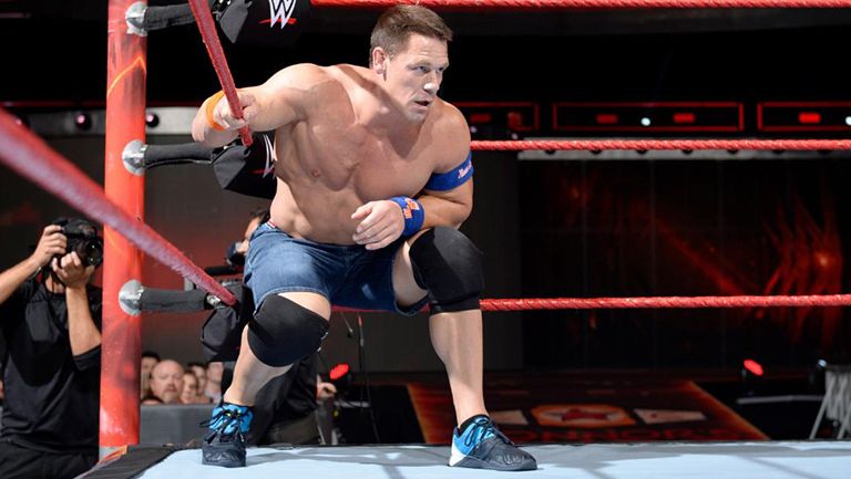 John Cena en una lucha en RAW