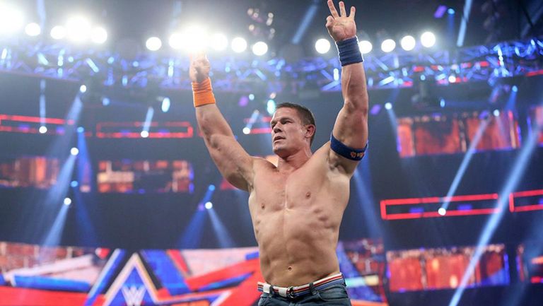 John Cena en una lucha en SummerSlam 2017