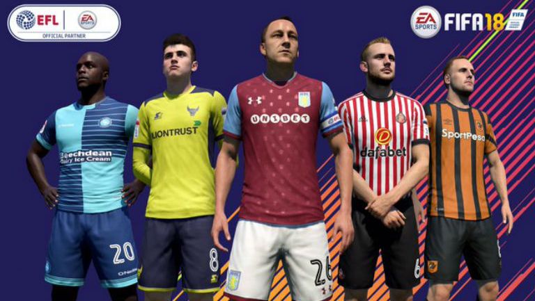 Banner de FIFA 18 de la Segunda División inglesa