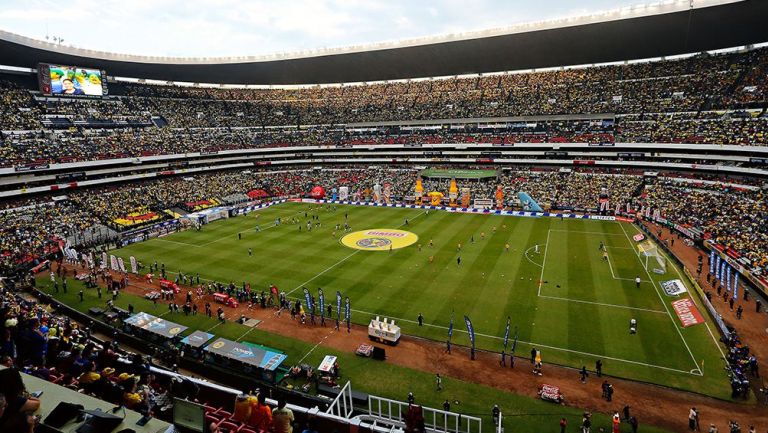 El Estadio Azteca en un partido del América