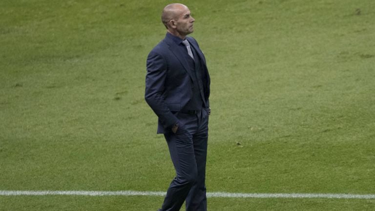 Paco Jémez, durante un encuentro del Cruz Azul 