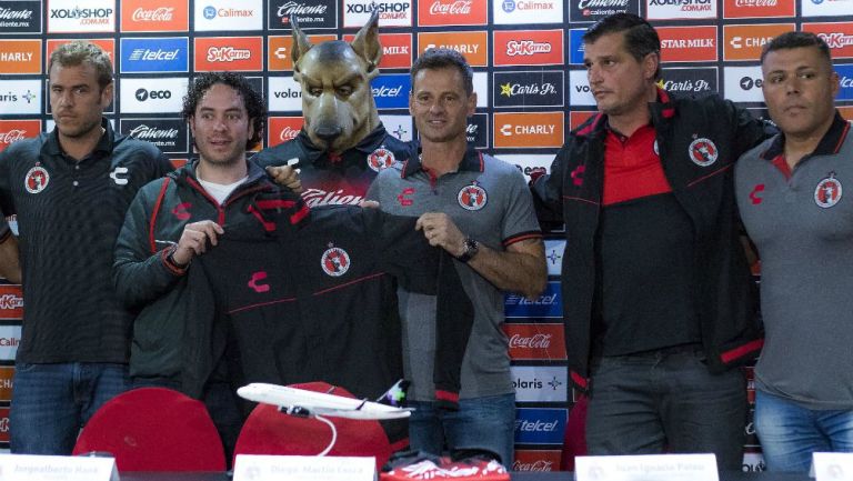 Diego Cocca en su presentación como director técnico de Xolos