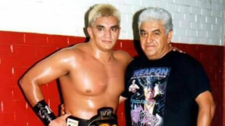 Shocker junto a su padre el 'Pato' Soria 