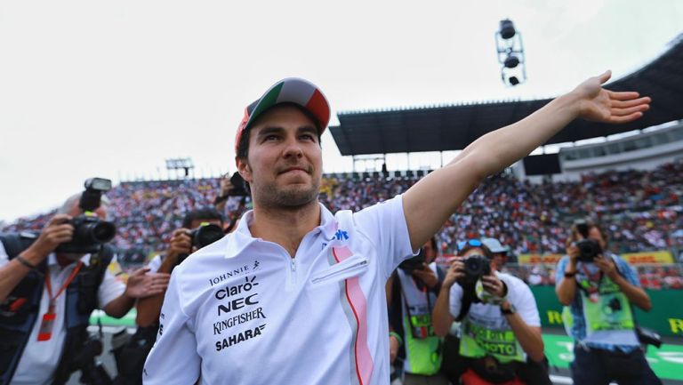 Checo Pérez en el Gran Premio de México 