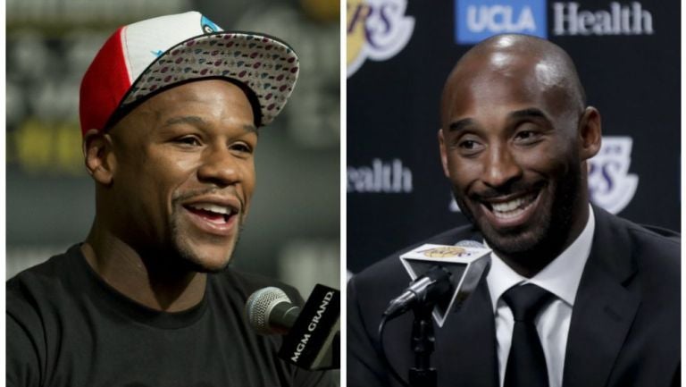 Mayweather y Kobe Bryant, en conferencias de prensa