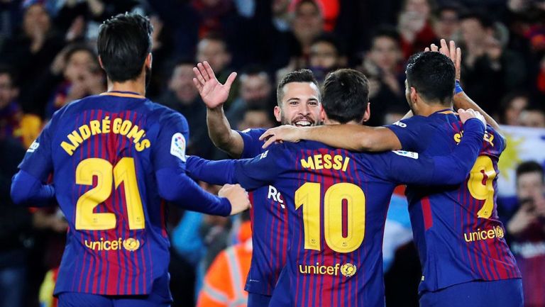 Barcelona celebra en goleada contra el Celta de Vigo 