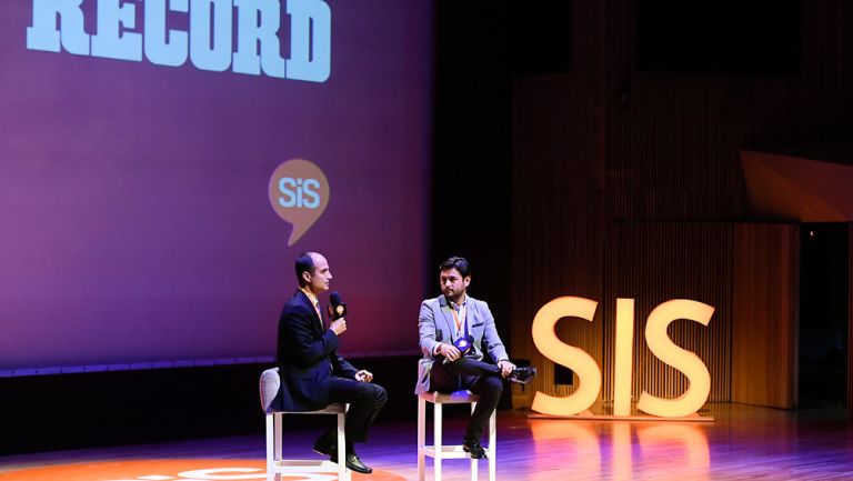 Guillermo Cantú y Carlos Ponce de León durante el SiS 2017