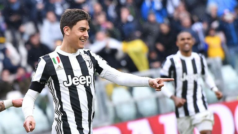Dybala celebra un gol con la Juventus en la Serie A
