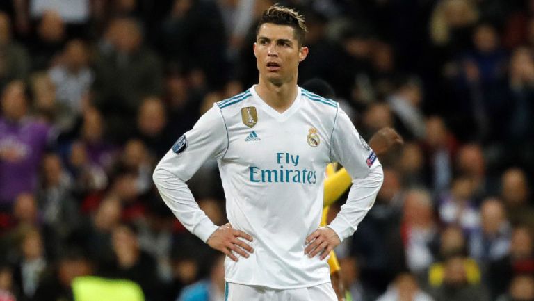 Cristiano se lamenta en un partido con el Real Madrid