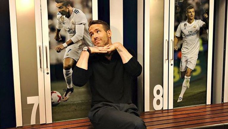 Ryan Reynolds en el vestidor del Real Madrid