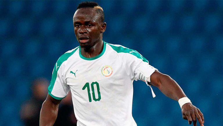 Sadio Mané en un partido con Senegal