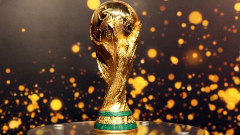 El trofeo de la Copa del Mundo de la FIFA