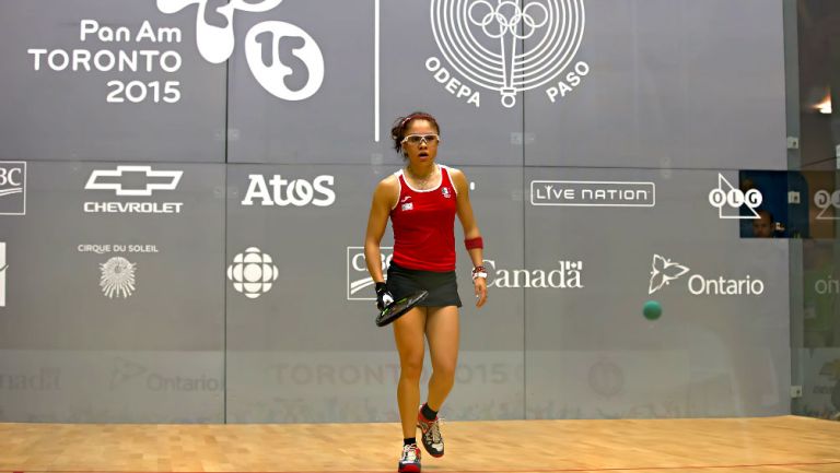 Longoria, en la Final de Raquetbol Individual Femenino de los Juegos Panamericanos Toronto 