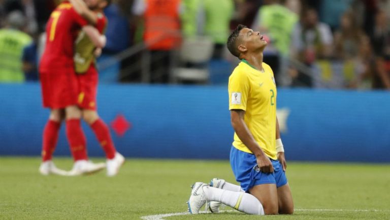 Thiago Silva se lamenta tras eliminación de Brasil de Rusia 2018