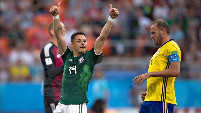 Chicharito agradece el esfuerzo realizado de sus compañeros en la Copa del Mundo 