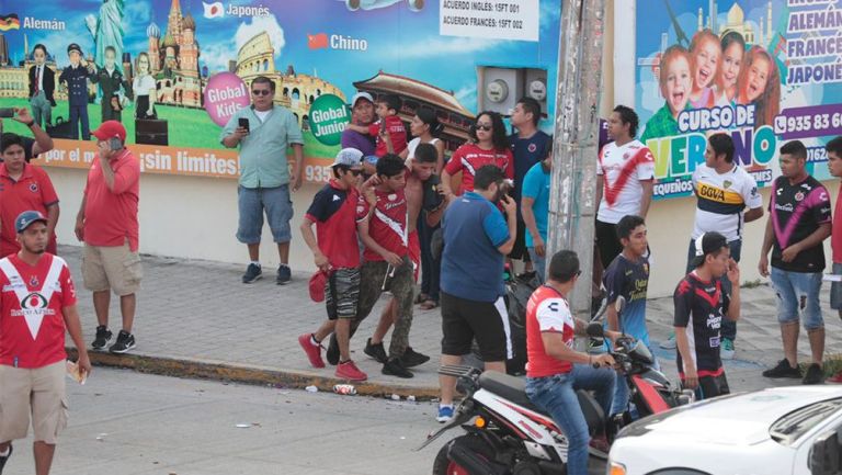 Aficionados de Veracruz después de la pelea
