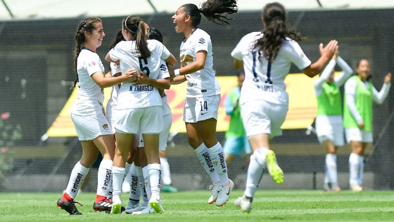 Pumas celebra victoria contra Veracruz en la Liga MX Femenil 