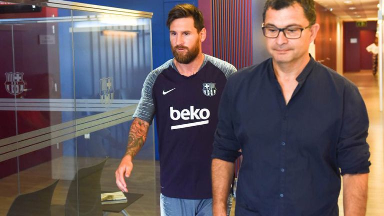 Messi, previo a realizar los exámenes médicos en Barcelona