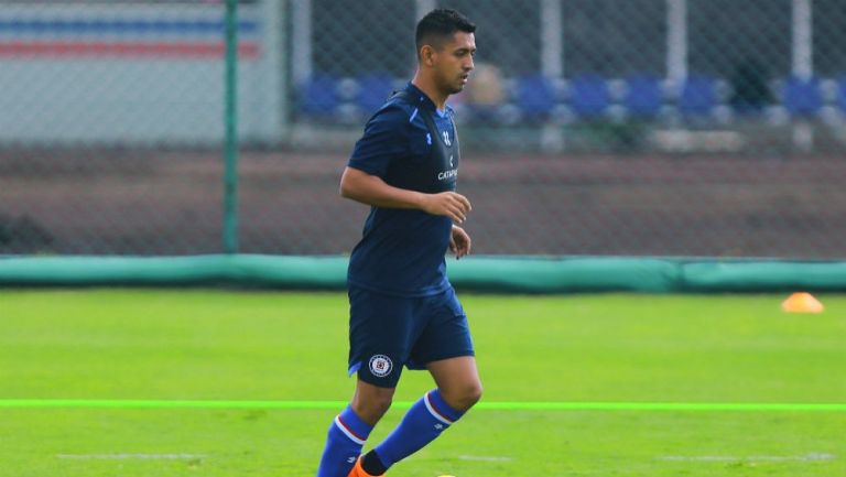 Elías Hernández, en un juego de Cruz Azul en el A2018