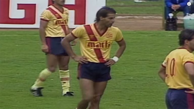Figueroa, en el juego de Ida de la Semi vs América en la temporada 1987-1988