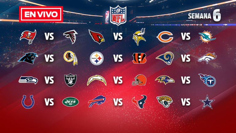 EN VIVO Y EN DIRECTO: NFL Semana 6 domingo