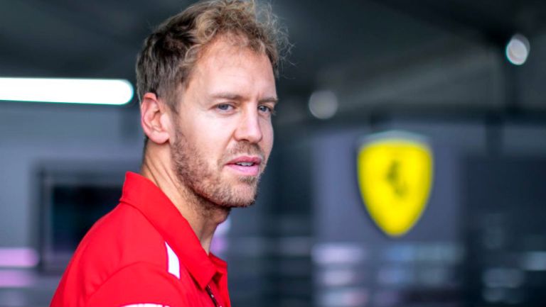 Vettel, previo a la conferencia de prensa en el GP de México