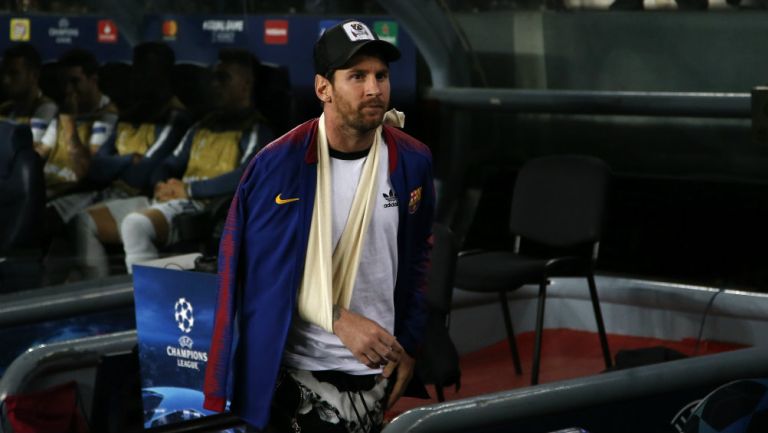 Lionel Messi durante el partido contra Real Madrid