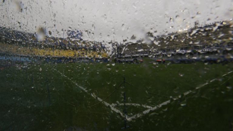 Cancha de Boca bajó intensa lluvia previo a Final de Copa Libertadores